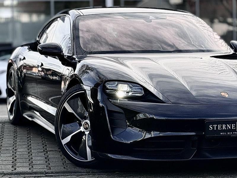 Schwarz Gebraucht 2023 Porsche Taycan Turbo Limousine | 102.900 € (Guter Preis) - Bild 1/4