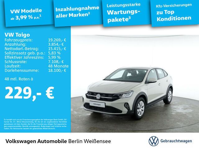 Gebraucht VW Taigo 95 PS (69 kW) 2024 Weiß SUV