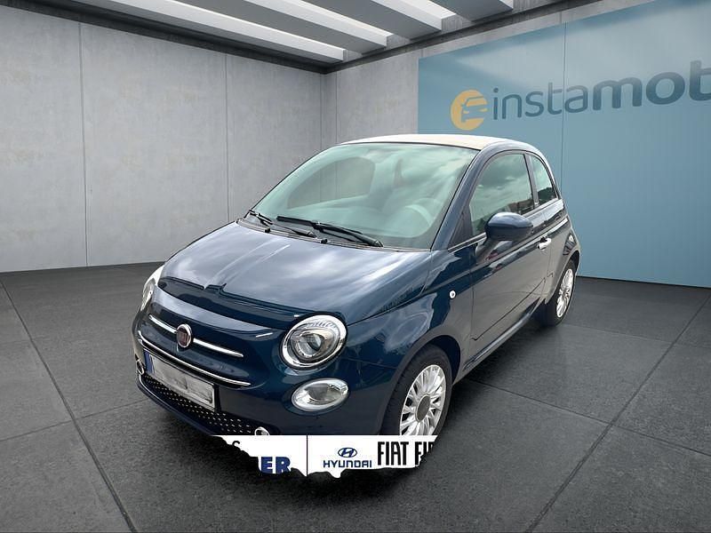 Blau Gebraucht 2021 Fiat 500C Cabrio | 14.499 € (Fairer Preis) - Bild 1/4