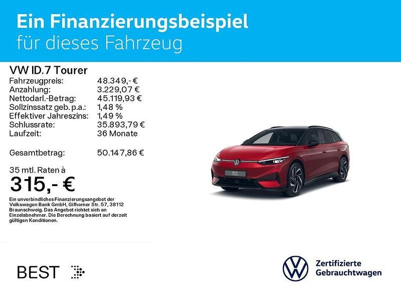 Gebraucht VW ID.7 Pro 210 kW (286 PS) 2025 Kings red metallic/schwarz Kombi