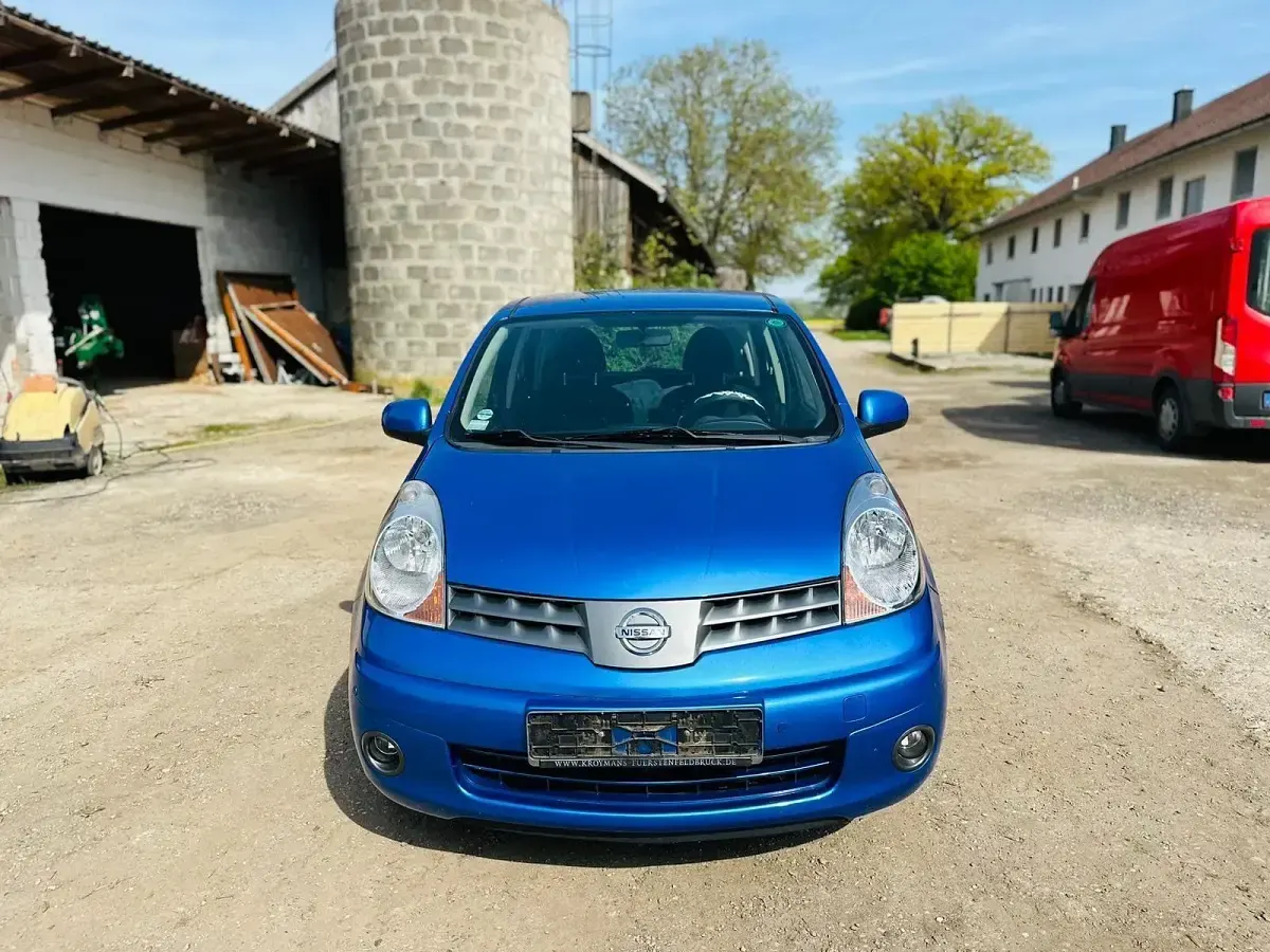 Gebraucht Nissan Note Acenta 88 PS (64 kW) 2008 Blau Kleinwagen