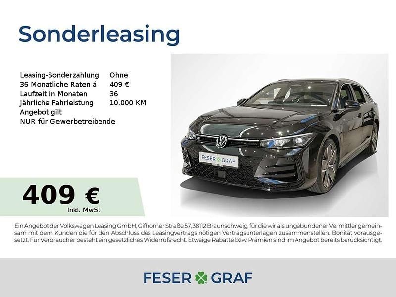 Grenadillschwarz metallic Neu 2025 VW Passat R-line Kombi | 51.280 € (Fairer Preis) - Bild 1/4