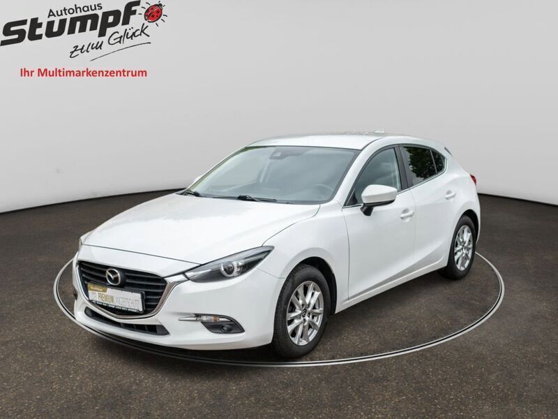 Weiß Gebraucht 2017 Mazda 3 Exclusive-Line Limousine | 13.900 € (Fairer Preis) - Bild 1/3