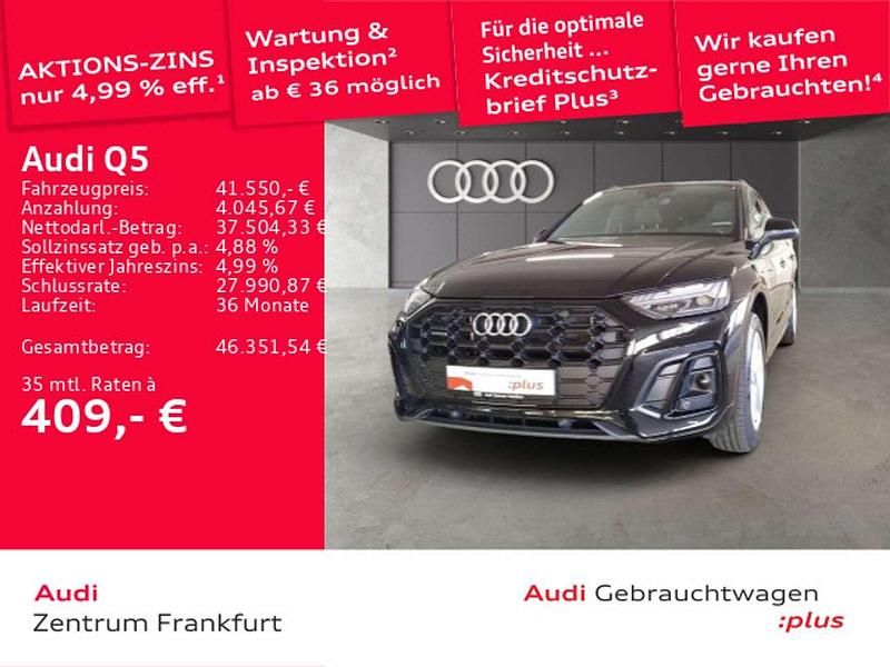 Mythosschwarz metallic Gebraucht 2023 Audi Q5 S-Line SUV | 41.550 € (Guter Preis) - Bild 1/3