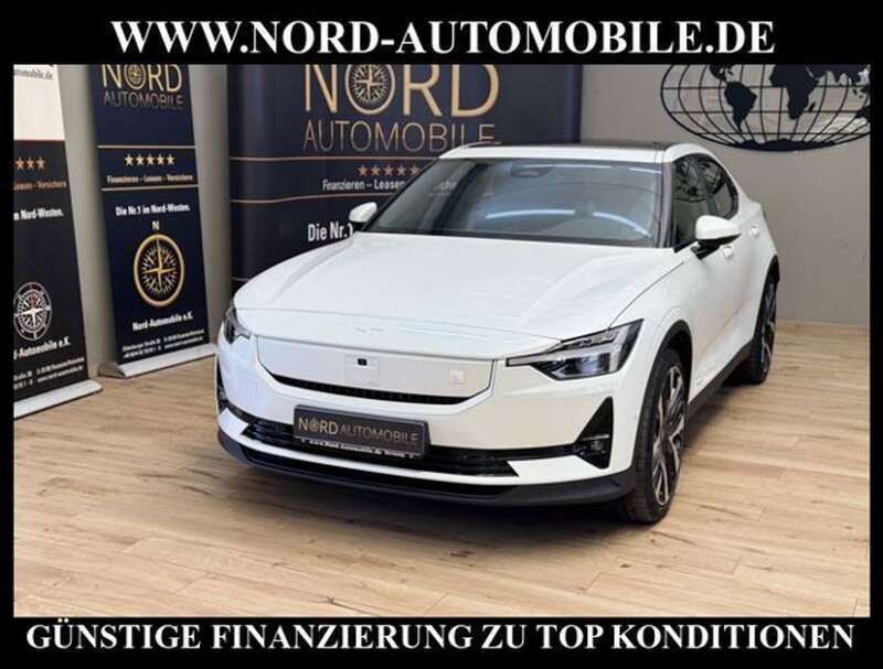 Snow metallic (metallic) Gebraucht 2024 Polestar 2 Performance Limousine | 48.890 € (Fairer Preis) - Bild 1/3