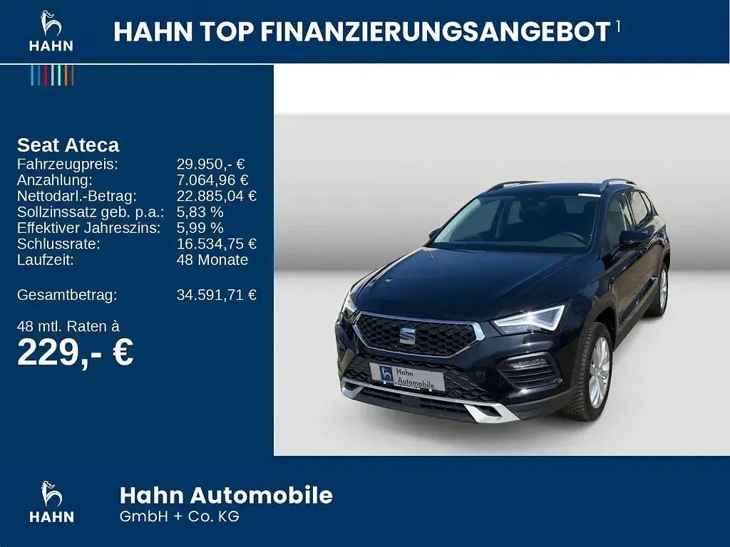 Second-hand Seat Ateca Style 150 CP (110 kW) 2025 Negru SUV