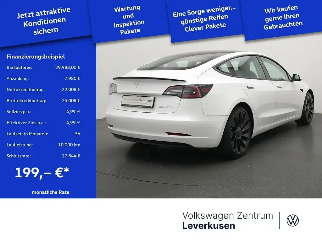 Gebraucht Tesla Model 3 Performance 377 kW (513 PS) 2021 Weiss Limousine