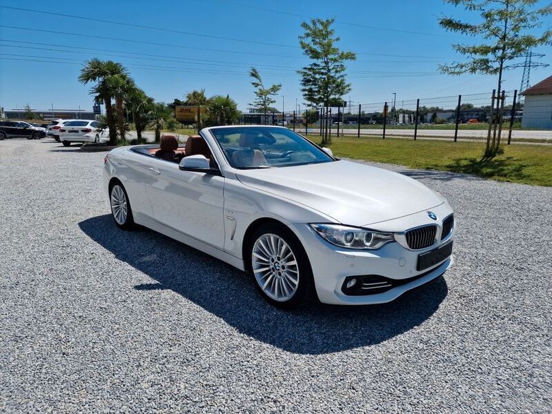 Mineralweiß metallic Gebraucht 2015 BMW 430 Cabriolet Luxury Line Cabrio | 20.900 € (Guter Preis) - Bild 1/4