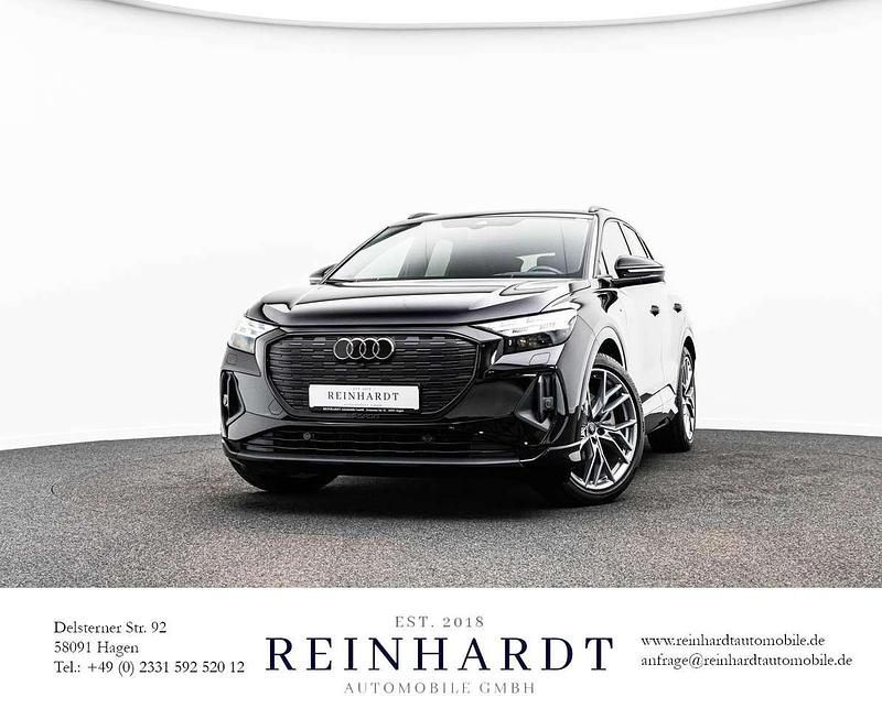 Mythosschwarz metallic Gebraucht 2022 Audi Q4 e-tron S-Line SUV | 45.010 € (Etwas zu teuer) - Bild 1/3