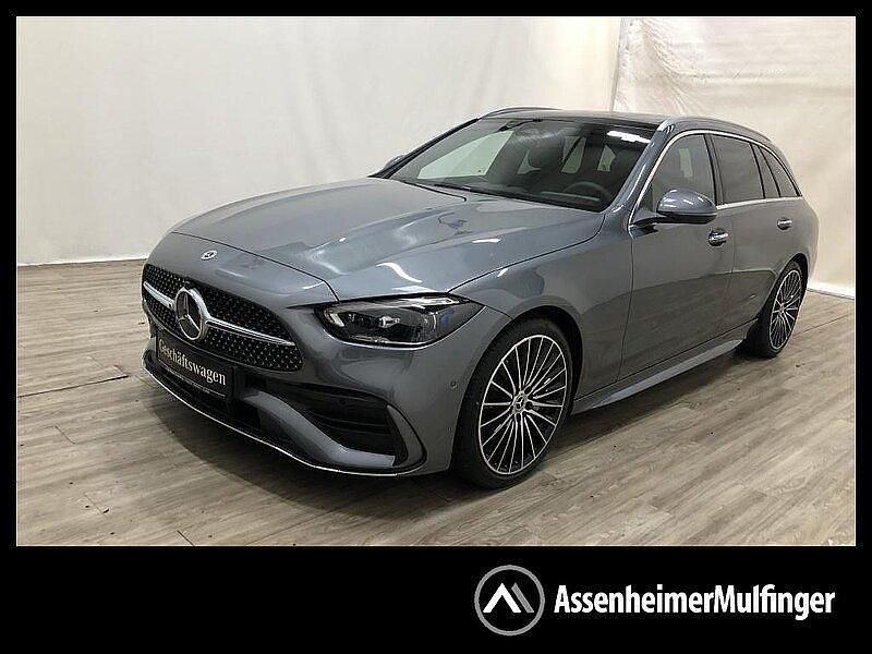 Grau metalliclack selenitgrau Gebraucht 2024 Mercedes C200 Kombi | 48.780 € - Bild 1/4