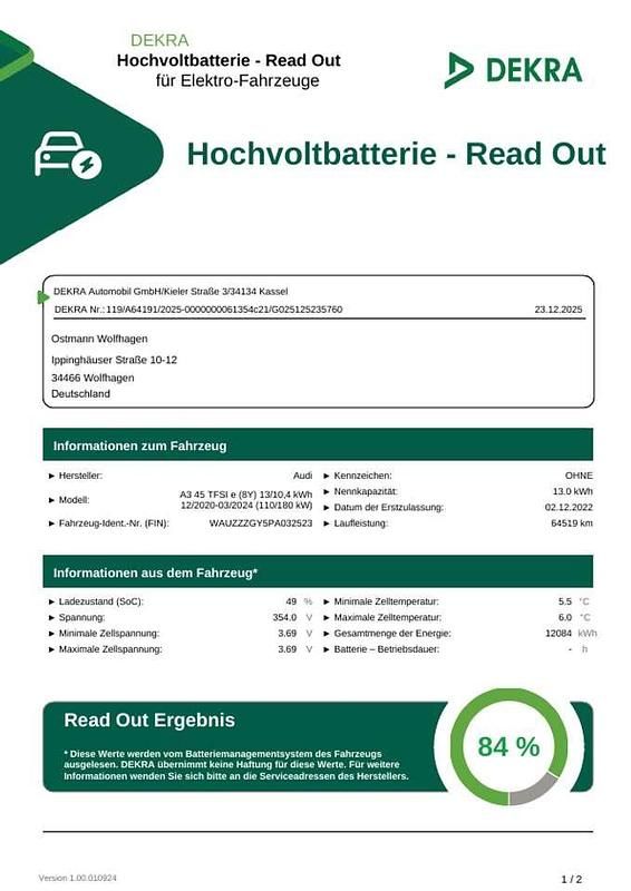 Gebraucht Audi A3 S-Line 245 PS (180 kW) 2022 Ibisweiß Limousine
