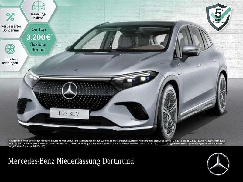 Silber Gebraucht 2023 Mercedes EQS450+ Electric Art SUV | 84.990 € (Fairer Preis) - Bild 1/3
