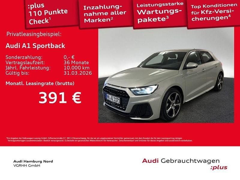 Silber Gebraucht 2025 Audi A1 Sportback S-Line Kleinwagen | 31.990 € (Teuer) - Bild 1/3