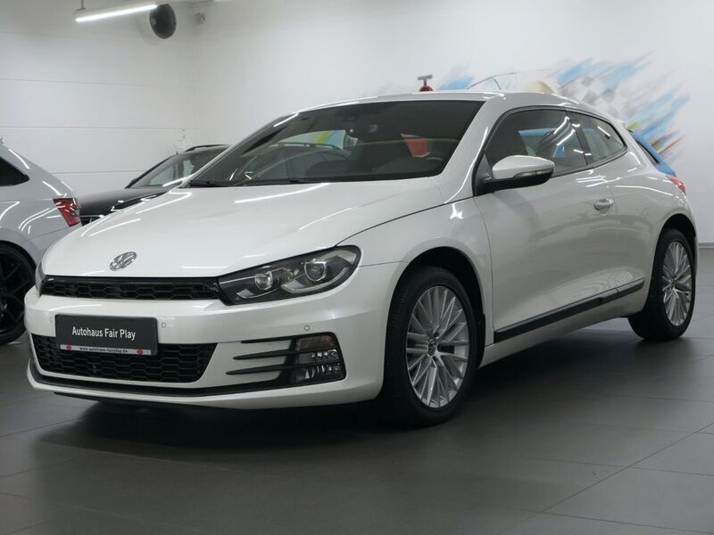 Oryxweiß perlmutteffekt Gebraucht 2016 VW Scirocco R-line Coupé | 14.990 € (Fairer Preis) - Bild 1/4