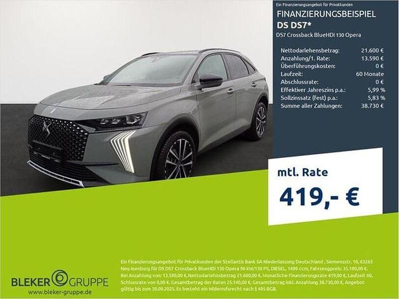 Seidengrau Gebraucht 2023 DS Automobiles DS7 Crossback Opera SUV | 34.980 € (Etwas zu teuer) - Bild 1/3