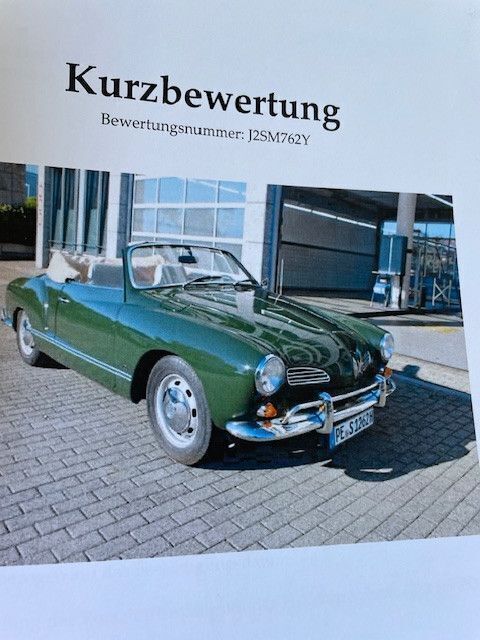 Grün Gebraucht 1968 VW Karmann Ghia Karmann Cabrio | 37.500 € - Bild 1/4
