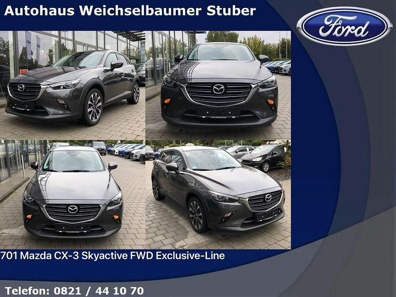 Grau Gebraucht 2019 Mazda CX-3 Exclusive-Line SUV | 14.900 € (Guter Preis) - Bild 1/4