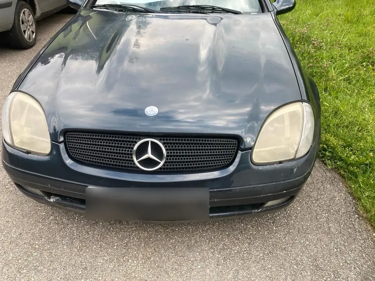 Second-hand Mercedes SLK200 135 CP (99 kW) 1998 Albastru Cabrio