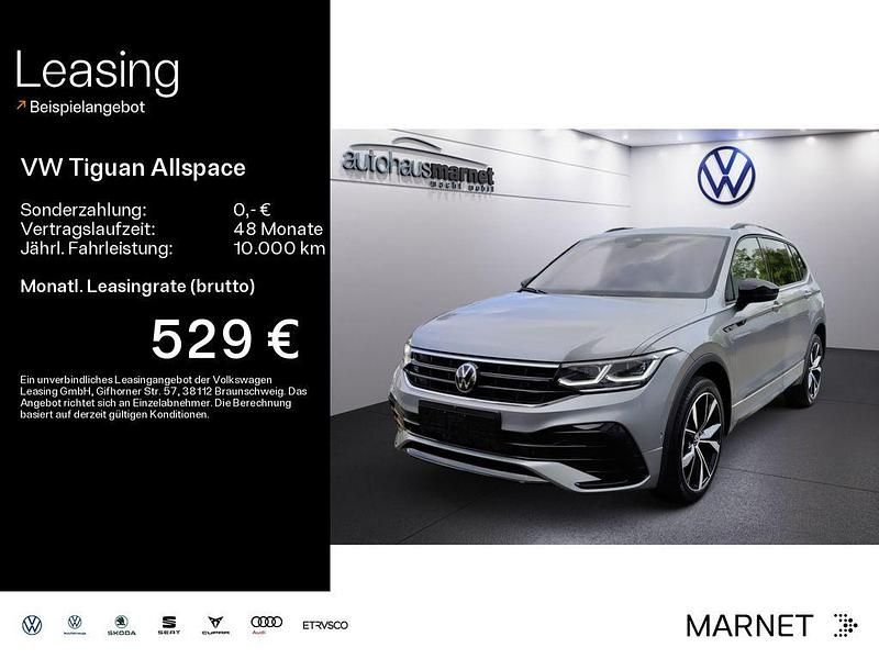 Pyritsilber metallic Gebraucht 2024 VW Tiguan Allspace R-line SUV | 47.880 € (Teuer) - Bild 1/4