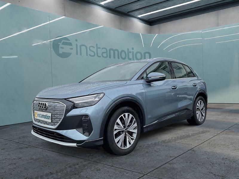 Blau Gebraucht 2023 Audi Q4 e-tron SUV | 43.749 € (Teuer) - Bild 1/4