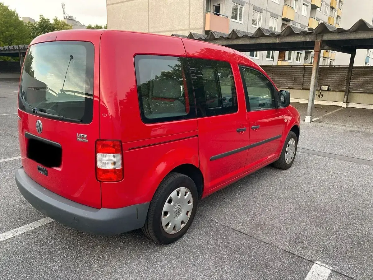 Gebraucht VW Caddy Life 109 PS (80 kW) 2008 Rot Van / Kleinbus