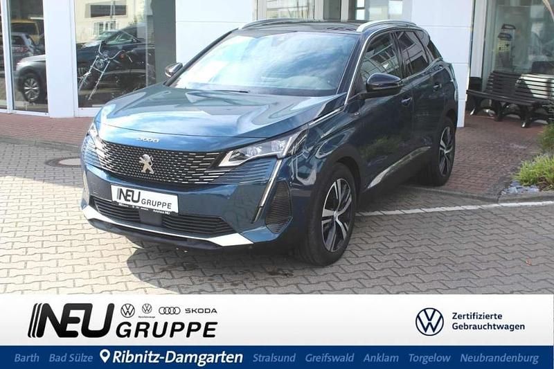 Blau Gebraucht 2021 Peugeot 3008 GT SUV | 18.979 € (Guter Preis) - Bild 1/4