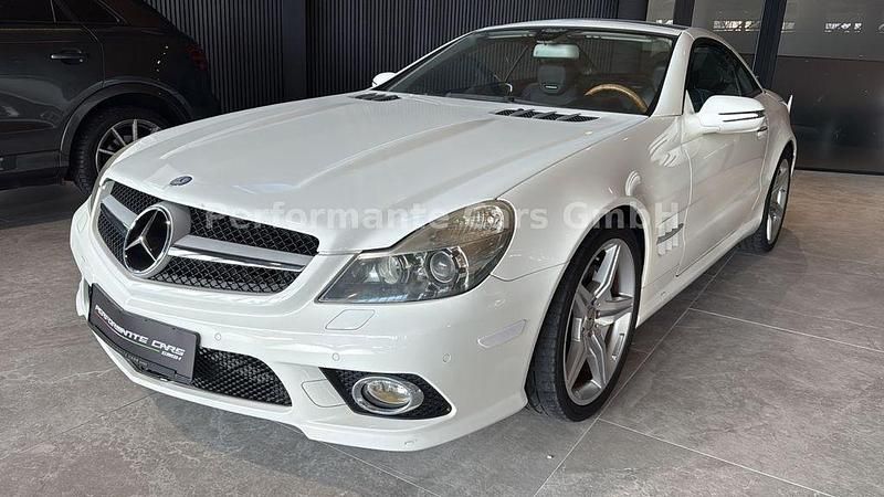 Gebraucht Mercedes SL500 AMG 387 PS (284 kW) 2009 Weiß Cabrio