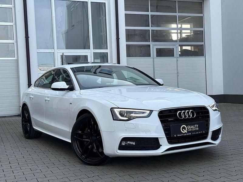 Weiß Gebraucht 2016 Audi A5 Sportback S-Line Kleinwagen | 25.950 € (Fairer Preis) - Bild 1/4