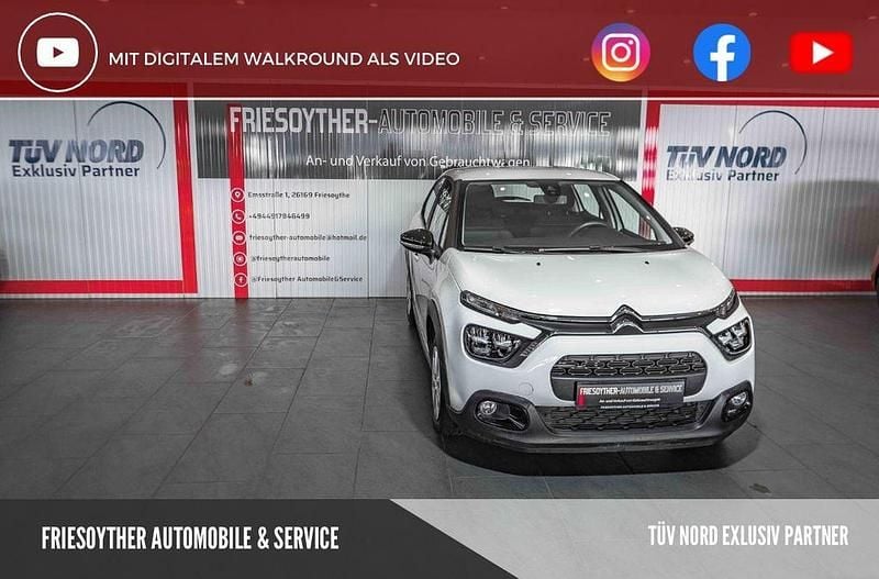 Gebraucht Citroën C3 Feel 83 PS (61 kW) 2021 Weiß Kleinwagen