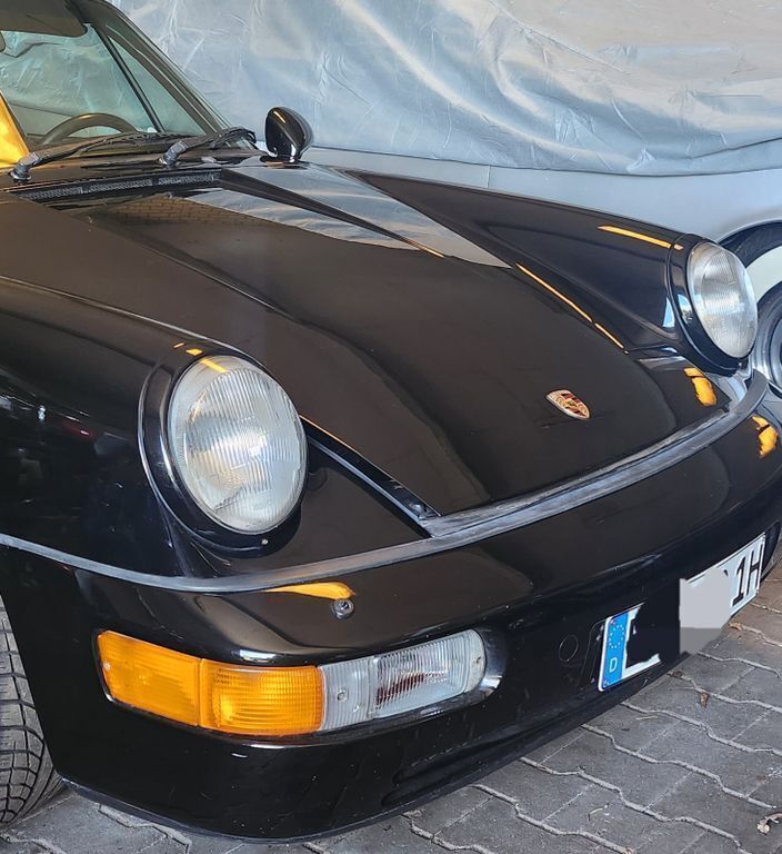Schwarz Gebraucht 1991 Porsche 911 Carrera Cabriolet Cabrio | 74.900 € - Bild 1/4