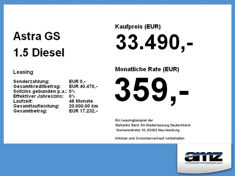 Neu Opel Astra 131 PS (96 kW) 2026 Karbon schwarz Limousine