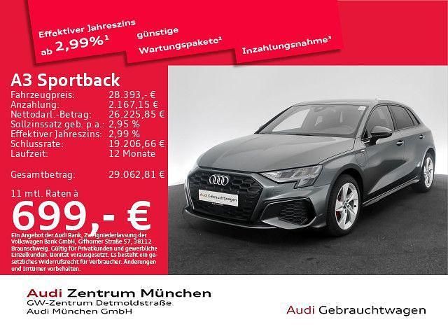 Gebraucht Audi A3 S-Line 245 PS (180 kW) 2022 Daytonagrau perleffekt Limousine