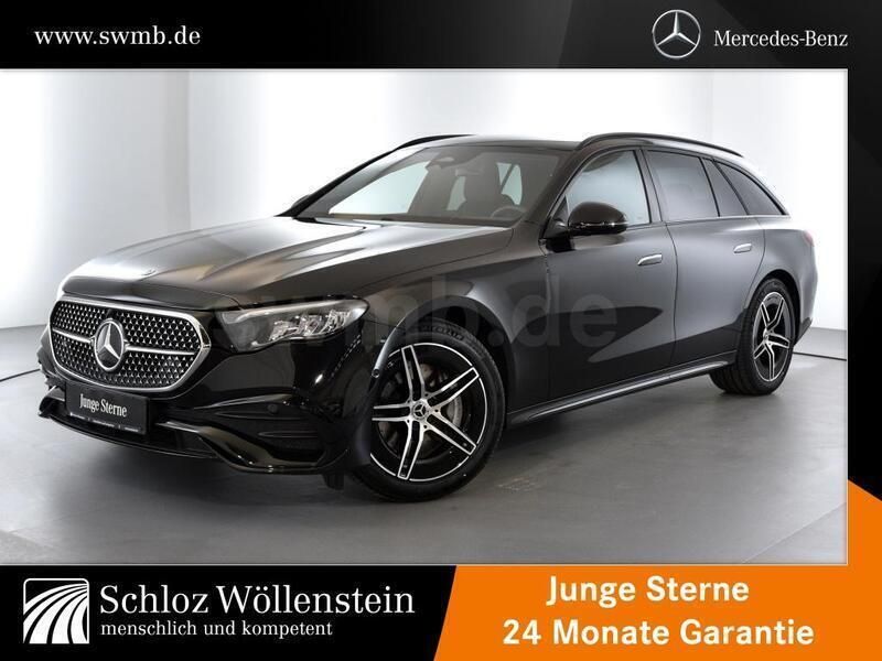 Metalliclack obsidianschwarz Gebraucht 2024 Mercedes E220 AMG Kombi | 57.850 € (Teuer) - Bild 1/4