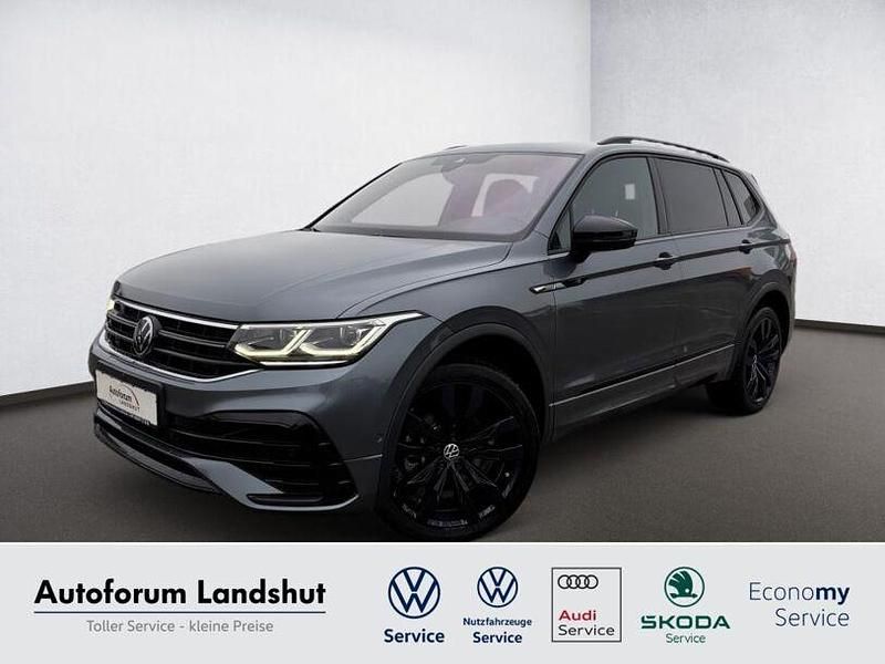 Grau platinum grey Gebraucht 2022 VW Tiguan Allspace R-line SUV | 37.890 € (Fairer Preis) - Bild 1/4