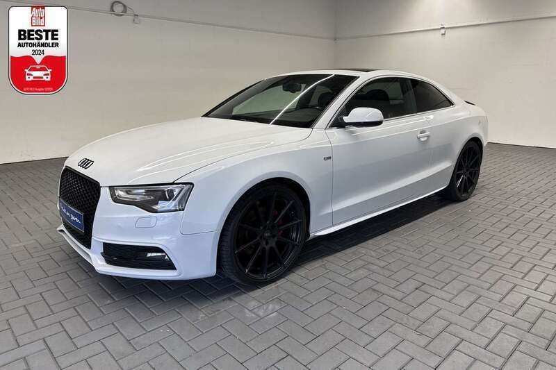 Weiß (gletscherweissmet.) Gebraucht 2015 Audi A5 S-Line Coupé | 20.980 € (Etwas zu teuer) - Bild 1/4