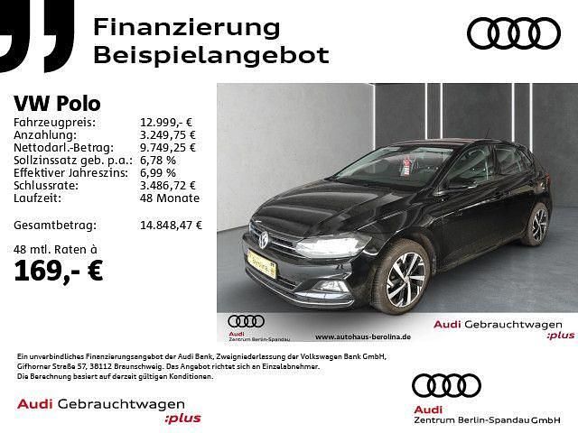 Schwarz Gebraucht 2018 VW Polo Highline Kleinwagen | 12.998 € (Fairer Preis) - Bild 1/4