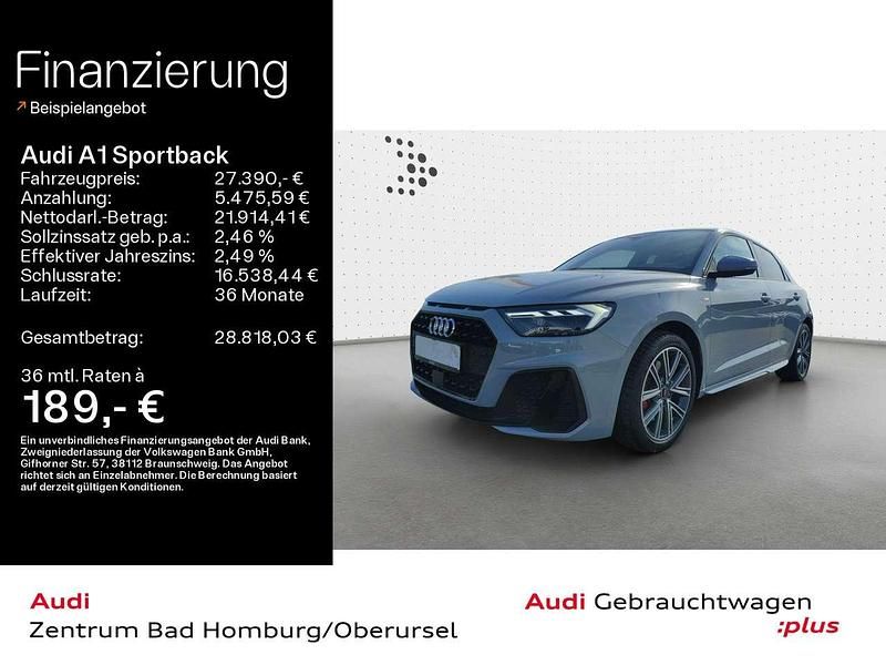 Pfeilgrau perleffekt Gebraucht 2024 Audi A1 S-Line Limousine | 27.390 € - Bild 1/4