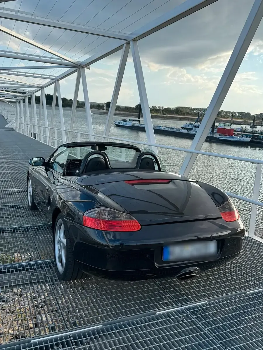 Gebraucht Porsche Boxster 220 PS (161 kW) 2002 Schwarz Cabrio
