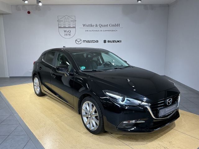 Schwarz Gebraucht 2018 Mazda 3 Sports-Line Limousine | 17.890 € (Teuer) - Bild 1/4