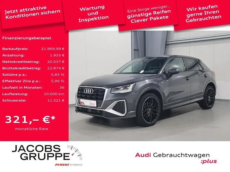 Grau Gebraucht 2021 Audi Q2 S-Line SUV | 21.969 € (Fairer Preis) - Bild 1/4
