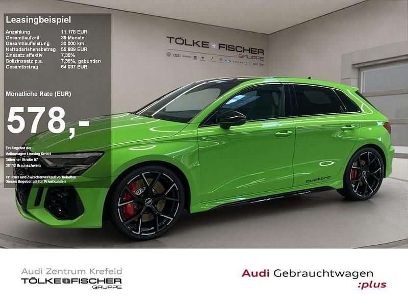 Kyalamigrün Gebraucht 2023 Audi RS3 Sportback S-Line Kleinwagen | 55.889 € (Guter Preis) - Bild 1/4