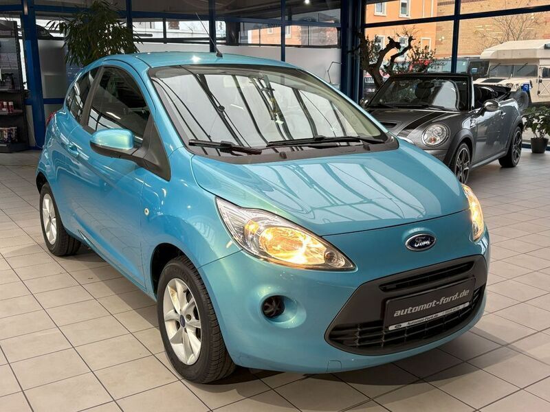 Blau Gebraucht 2016 Ford Ka Cool & Sound Edition Kleinwagen | 7.490 € (Fairer Preis) - Bild 1/4