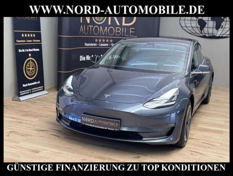 Dunkelgrau metallic (metallic) Gebraucht 2020 Tesla Model 3 Long Range Limousine | 26.890 € (Guter Preis) - Bild 1/3