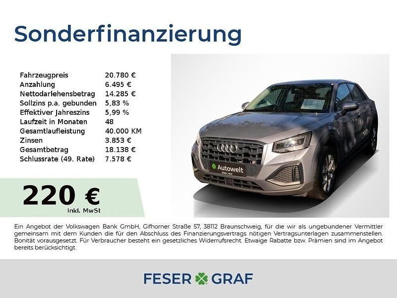 Florettsilber metallic Gebraucht 2022 Audi Q2 Comfort SUV | 20.780 € (Fairer Preis) - Bild 1/4