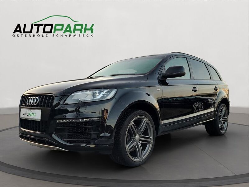 Schwarz Gebraucht 2014 Audi Q7 S-Line SUV | 25.900 € (Teuer) - Bild 1/4