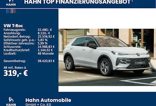 Gebraucht VW T-Roc Life 150 PS (110 kW) 2026 Weiß SUV