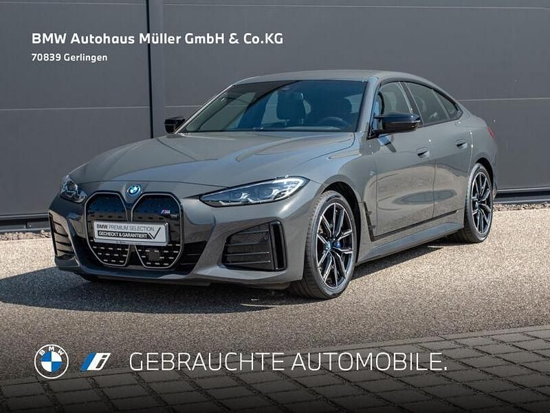 Bmw individual dravitgrau (metallic) Gebraucht 2022 BMW i4 Performance Limousine | 44.730 € (Fairer Preis) - Bild 1/4