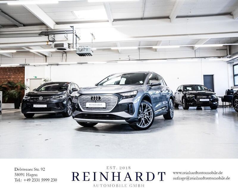 Taifungrau metallic Gebraucht 2023 Audi Q4 e-tron Advanced Plus SUV | 37.780 € - Bild 1/3