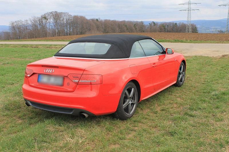 Gebraucht Audi A5 Cabriolet S-Line 211 PS (155 kW) 2009 Rot Cabrio