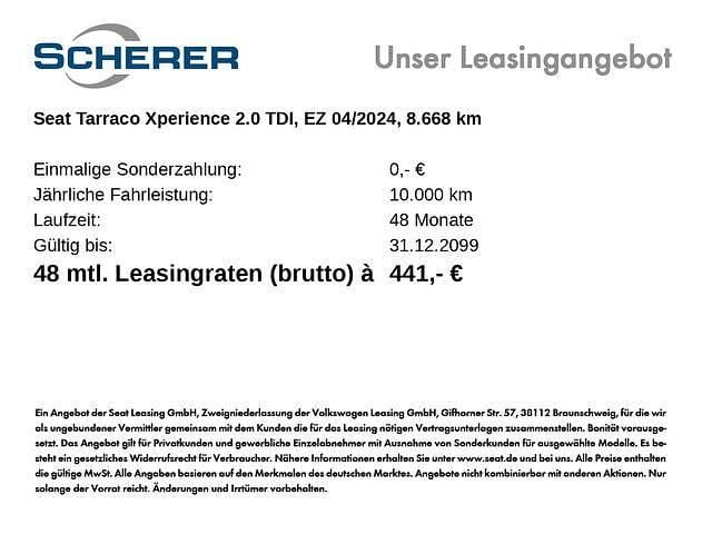 Gebraucht Seat Tarraco Xperience 200 PS (147 kW) 2024 Deep schwarz metallic (metallic) SUV